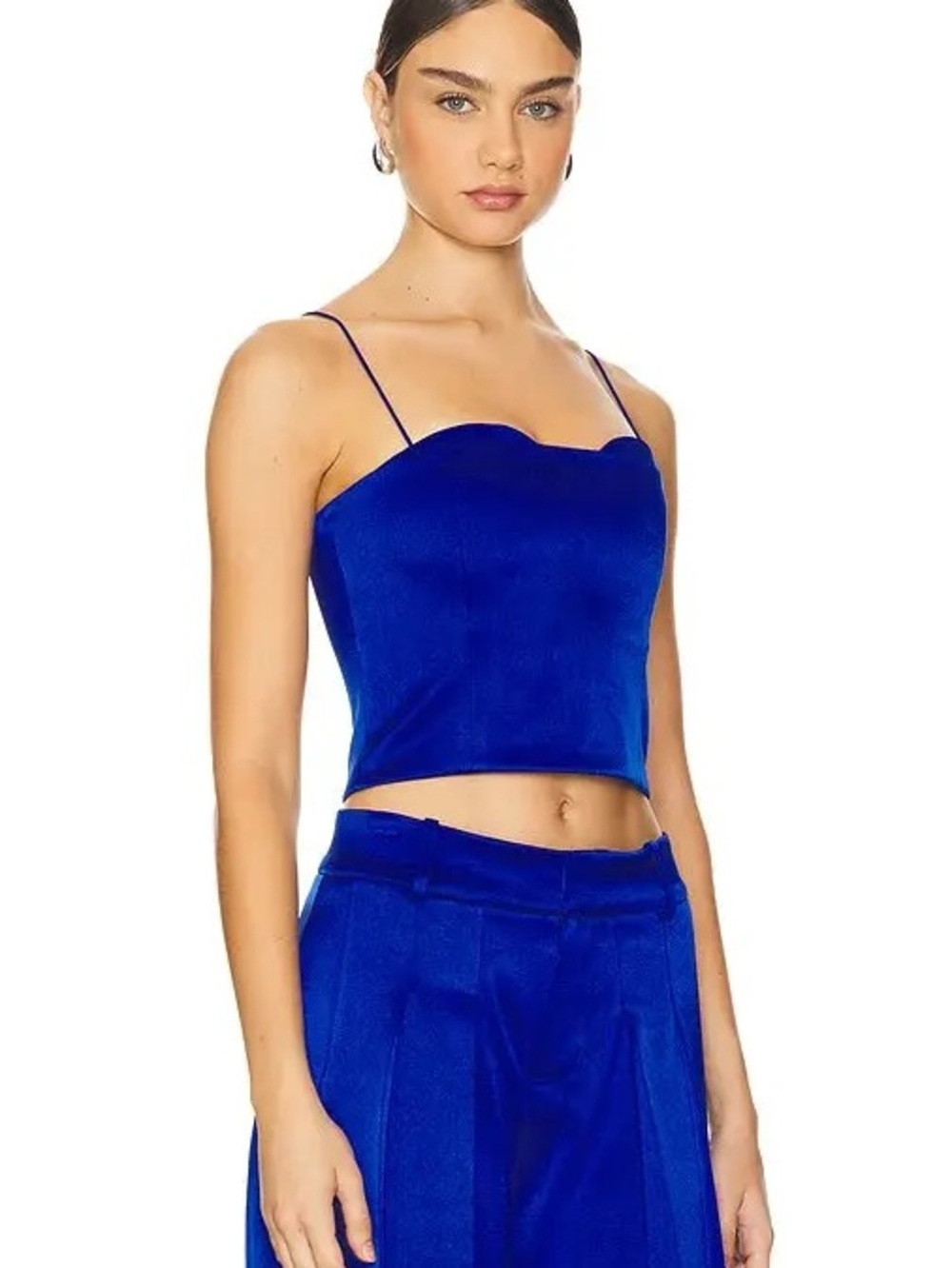 Alice + Olivia Ada Peekaboo Bustier Crop Camisole